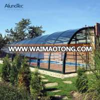 Hot Sale Polycarbonate Aluminum Retractable Swimming Pool Cover