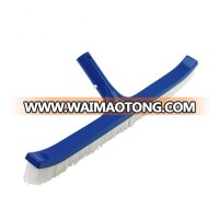 plastic 18''/45cm Standard Curved Wall hand Brush for swimming pool cleaning