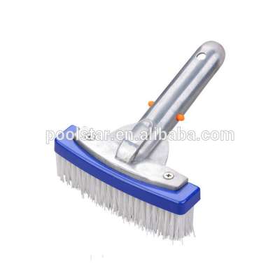 Hot sale durable practical 5.5" pool accessories ground cleaning tools wall brush with alu handle&EZ clip