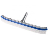 18" Strong Aluminium Swimming Pool Cleaning Brush, Nylon Algae Cleans Walls, Tiles & Floors